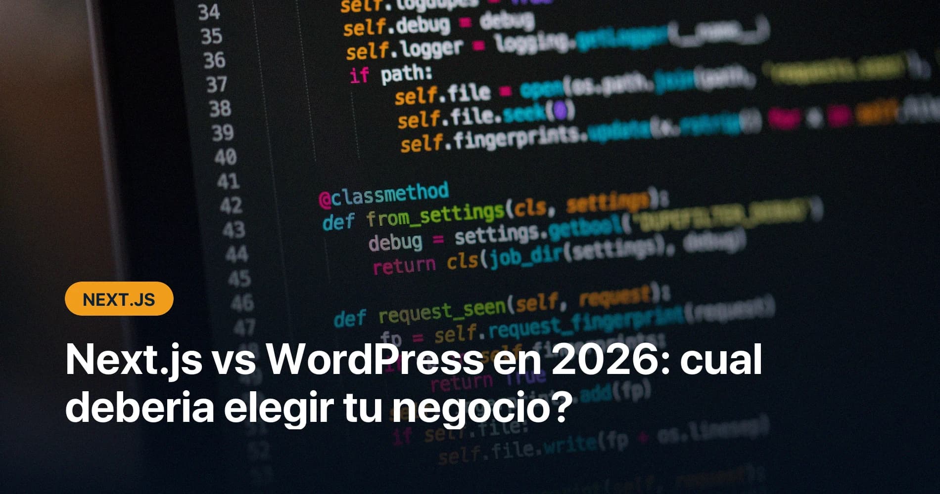 Next.js vs WordPress en 2026: cual deberia elegir tu negocio?