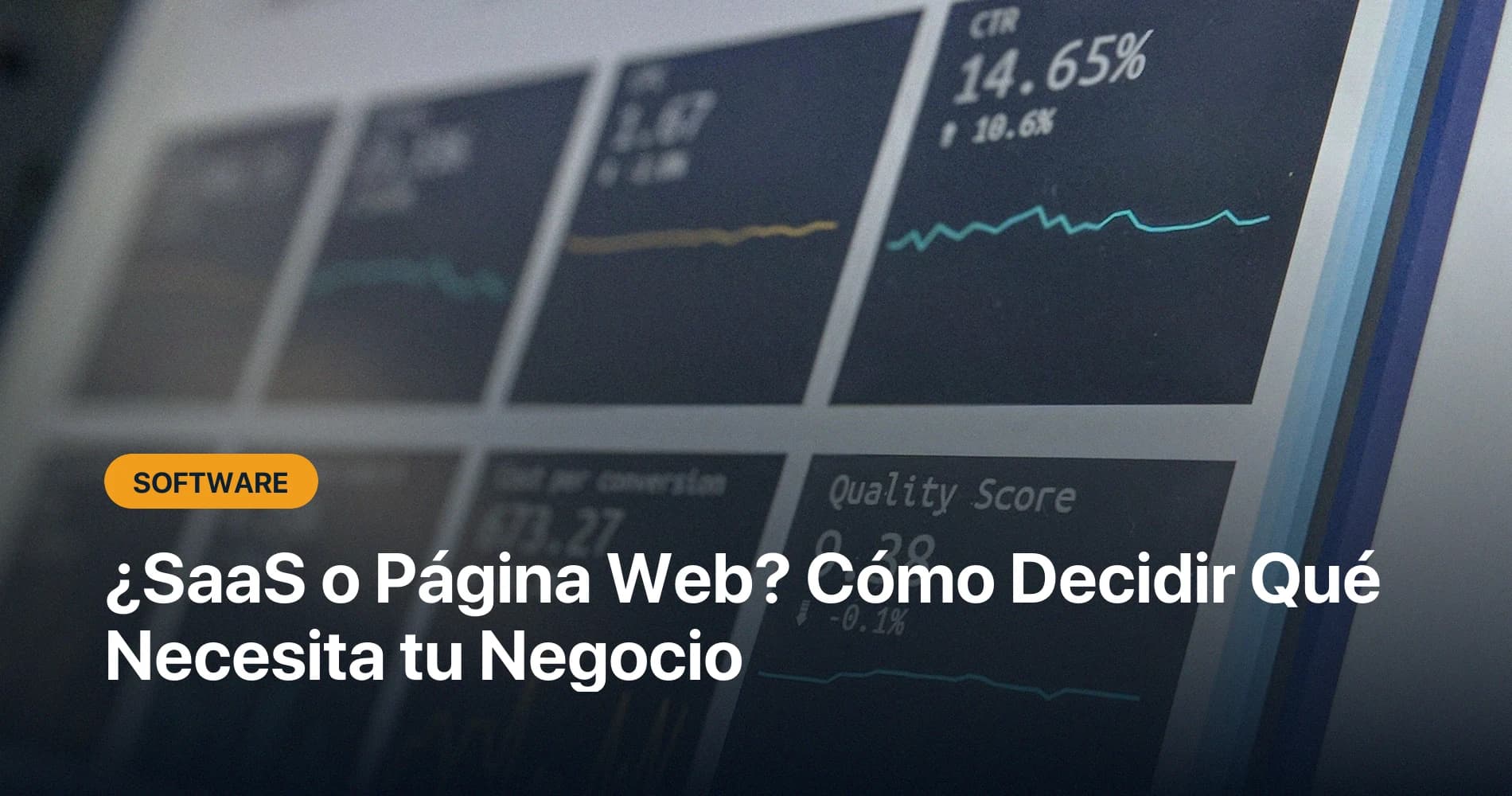 ¿SaaS o Página Web? Cómo Decidir Qué Necesita Realmente tu Negocio